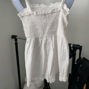 Knotted shoulder ribbed romper